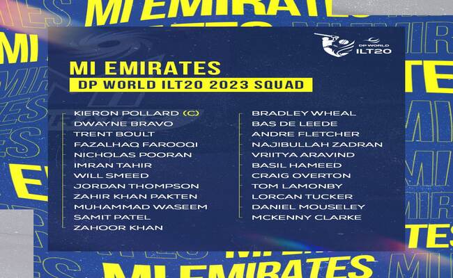  DP World ILT20 franchises squads locked-in and prepared for inaugural edition
