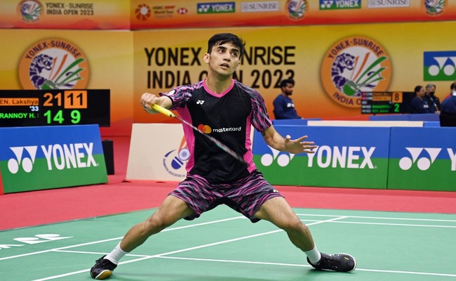  Indian badminton players Lakshya Sen and Saina Nehwal made the second round of the Indonesia Masters 2023