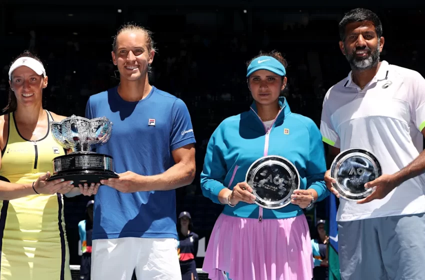  Sania Mirza and Rohan Bopanna lost to the all-Brazilian pair of Luisa Stefani and Rafael Matos in the Australian Open