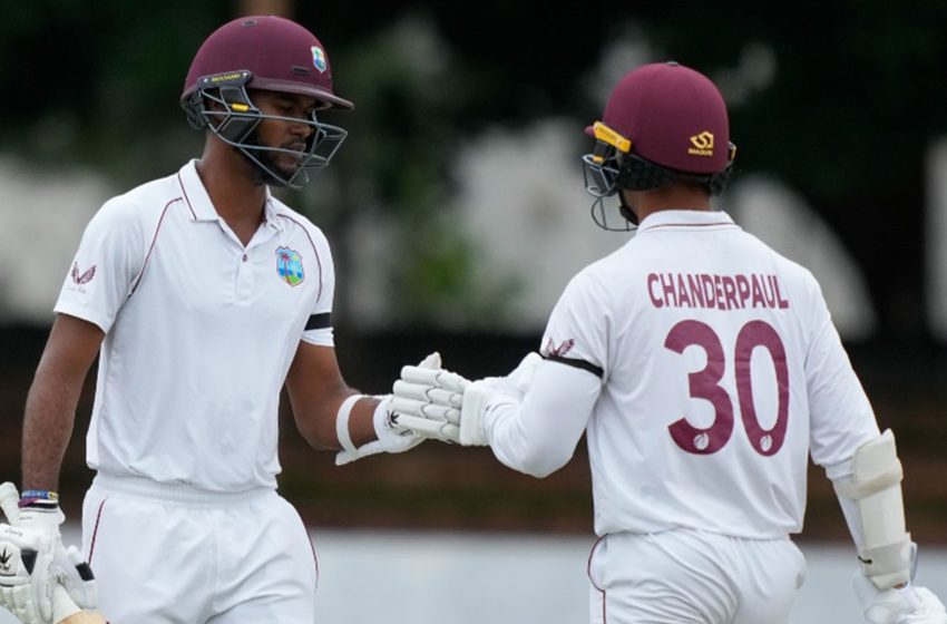  Chanderpaul hits double ton as records fall