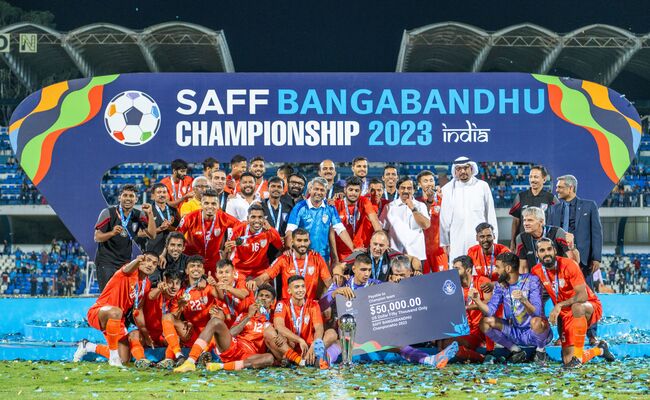  Indian football team beats Kuwait in SAFF championship final